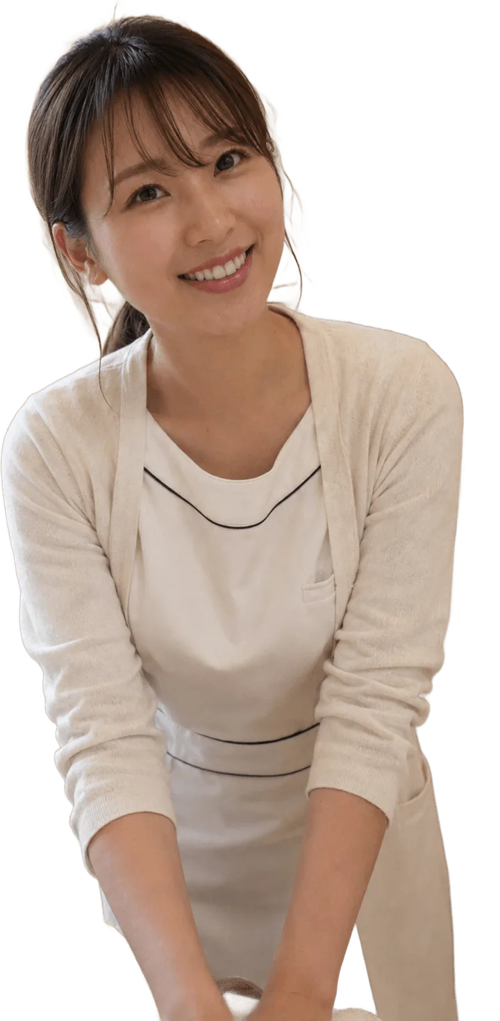 笑顔の女性